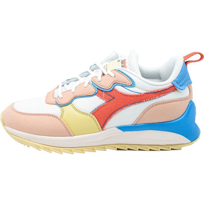 Baskets femme Diadora Jolly Canvas Wn - blanc/rose - Adulte - Femme - Lacets - Plat