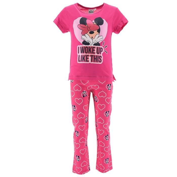 Ensemble de Pyjama Long Coton Fille Minnie Mouse DISNEY FM 4 PYJ MINNIE 2015 FUSCH 6
