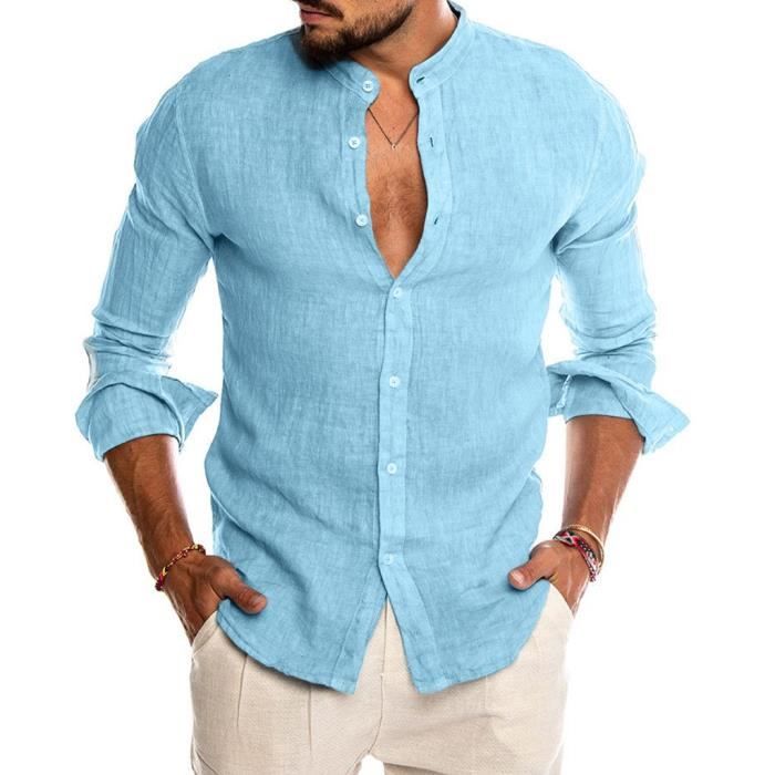 Chemise en discount lin pour homme
