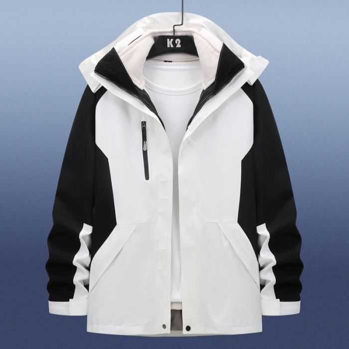 Veste de Ski - Blanc vert1 homme - Coupe-vent - Imperméable - Multisport - Sport