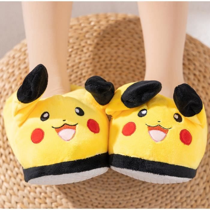 Chaussons Pokémon : Pantoufles Pikachu adulte homme/femme – La