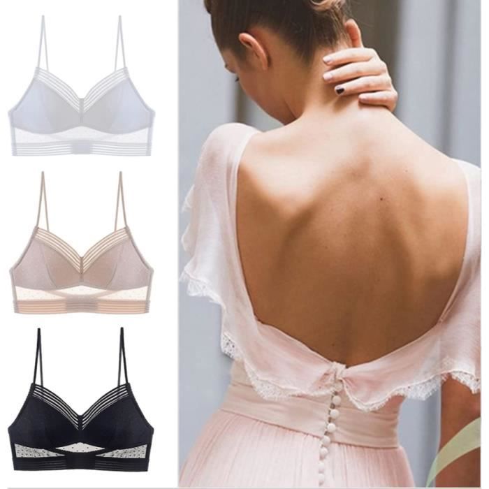 Lot De 3 Attaches Soutien-gorge Dos Nu Réglables - Convertisseur Pour Robes Décolletées, Mariage & Soirée - Femmes