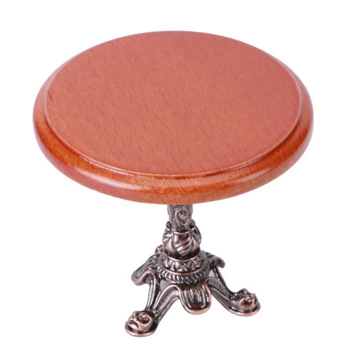 pitrice Table Basse en Bois Miniature pour Maison de Poupée à l'Échelle 1:12, Table d'Appoint pour Salon pitrice Table Basse en Bois Miniature pour Maison de Poupée à l'Échelle 1:12, Table d'Appoint pour Salon