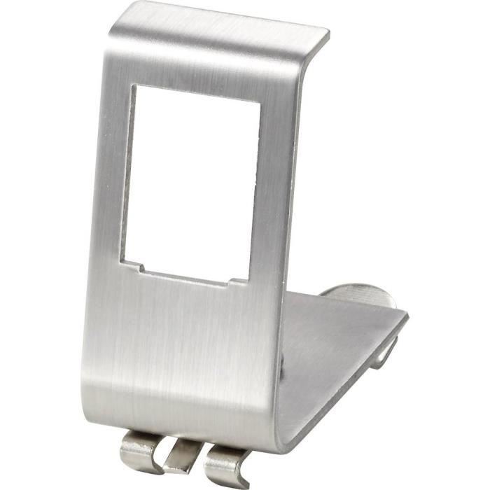 Adaptateur pour rail DIN - RENKFORCE - Universel - Blanc - Acier inoxydable - Fixe modules Keystone