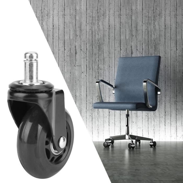 JoyVita 5pcs Roulettes Chaise de Bureau,Roulettes de Rechange pour Fauteuil de Bureau, Silencieuses Roues Pivotantes Universelles 360°, Résistante à l' abrasion, Protection Contre Rayure