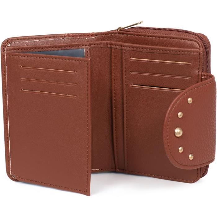 Portefeuille Hexagona 2 Volets - Cuir - Protection RFID - Pour Femme - Collection Sauvage