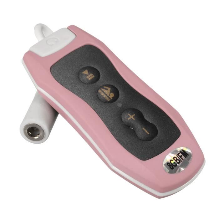 Radio FM Etanche Casque Etanche Blanc Facibom 8Go Lecteur MP3 Natation sous-marine Plong/ée Spa