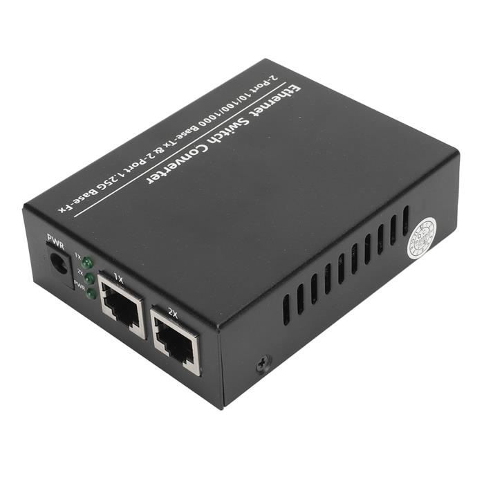 Convertisseur Média Fibre Optique Gigabit - Paire émetteur-récepteur SC Vers RJ45, 20 Km, 100/1000 Mbps