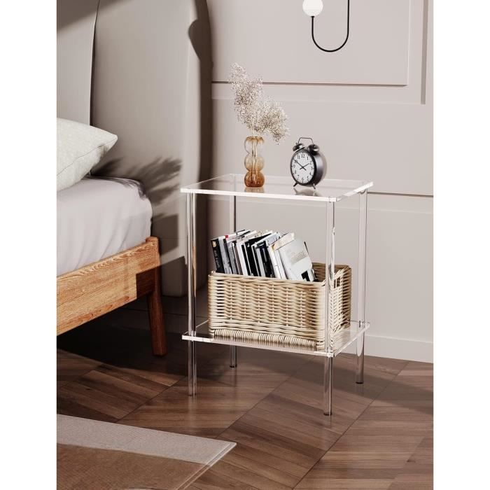 Table Console En Acrylique Transparent - 100 X 30 X 80 Cm, Design Moderne Pour Entrée Ou Salon