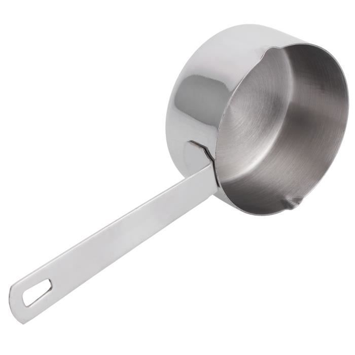 Cuillère Doseuse Café Acier Inoxydable 304 - 120ml 1/2 Tasse - Poignée Bois Noyer - Mesure Précise