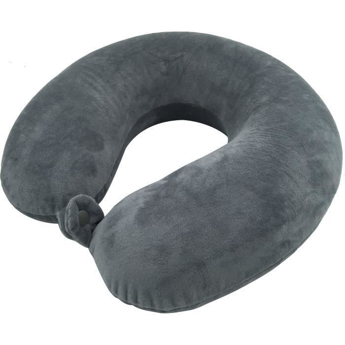 Coussin cale nuque à mémoire de forme AUTONOMIE ET BIEN ÊTRE TMI 1484 - 30  x 10 x 30cm - Gris - Cdiscount Santé - Mieux vivre