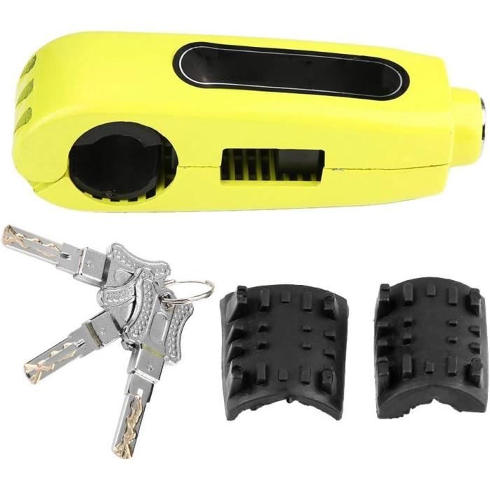 Antivol Pour Poignée De Guidon Moto/VTT - Serrure Levier De Frein En Aluminium Rouge