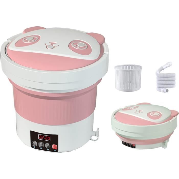 Mini Machine à Laver Portable Pliable MYTEX-SHOP 8L / 4kg, Lavante, Frontale, Violette, Classe A