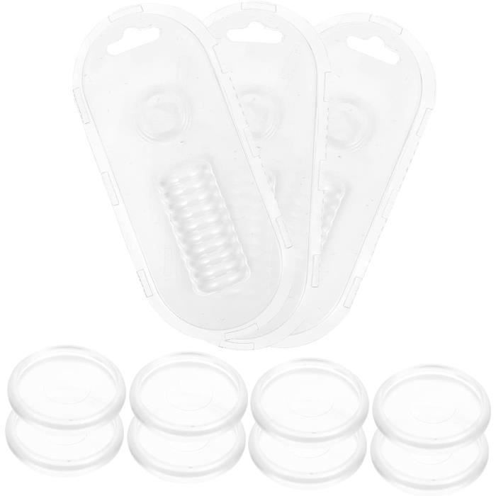 PATIKIL Bobines De Reliure En Spirale En Plastique De 6 Mm (1/4"), 50 Pcs De Spirales De Reliure Capacité De 30 Feuilles 4:1 Pour Relier Des Feuilles De Papier, Transparent