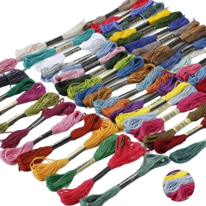 Fil de broderie durable coloré utilitaire multifonctionnel de fil de point de croix de 25 FIL A