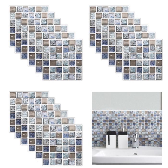 Autocollants Muraux Imitation Carrelage 5 M - Imperméables Pour Salle De Bain Et Cuisine