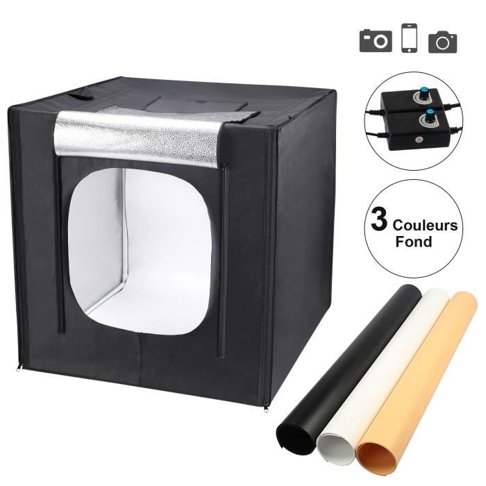 Yorbay Studio Photo 60x60x60 cm Boite De Lumière Portable Pliable Avec