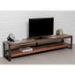 Meuble Tv En Teck Industriel Loft 200cm Marron Paris Prix