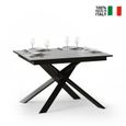 Table extensible - Ganty White - 90x120-180cm - cuisine salle à manger - blanc-1
