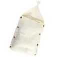 XJYDNCG Gigoteuse bébé-Nouveau-né-Enveloppez la couverture d'emmaillotage en tricot-(0-6 mois)-blanche-1