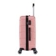 Valise Grande Taille 4 Roues 75cm ABS Rigide - Wall - TROLLEY ADC (Rose Gold)-1