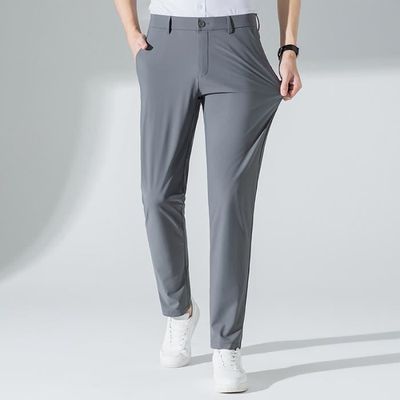 Pantalon Business Homme Stretch Slim Fit Pantalon Elegant Sans