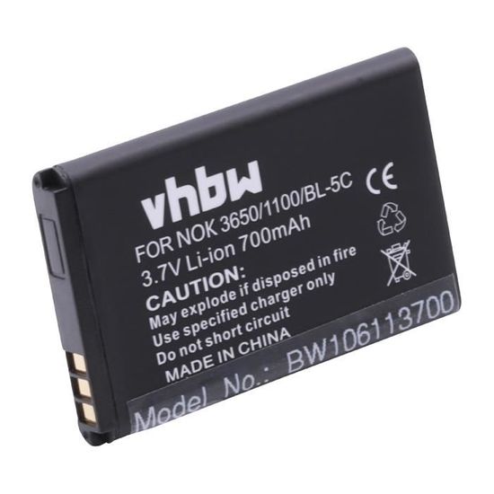 Vhbw Batterie remplacement pour Doro DBR-800A pour smartphone (1200mAh,  3,7V, Li-ion)