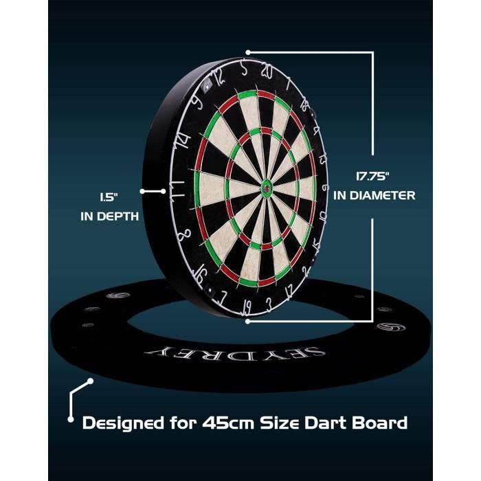 Seydrey Cible Flechette Tour Surround Jeux de Flechette Jeu de Flechettes Adulte 6 Flechette