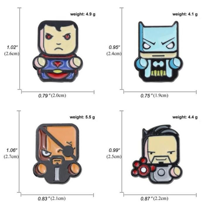 Cuque boîte de rangement pour insignes Vitrine à épingles Stockage