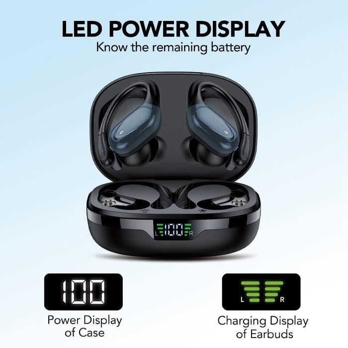 Écouteurs Bluetooth Intra-auriculaires QXQ - 60H Autonomie, Réduction Bruit, IP7 Étanche