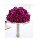 Rose Fushia Bouquet De Mariage Fleur Artificielle Rose Pour