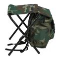 Siège de pêche tabouret avec sac de rangement camouflage pliant siège commode de tabouret de pêche de camping en plein air-FAR-2