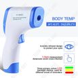 TD® Thermomètre frontal infrarouge Thermomètre corps humain Thermomètre sans contact Accueil Pistolet de température anglais-2