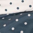 Parure de lit CRAZY AGATHE Housse + 2 taies 220x240 cm en Polyester Bleu-2
