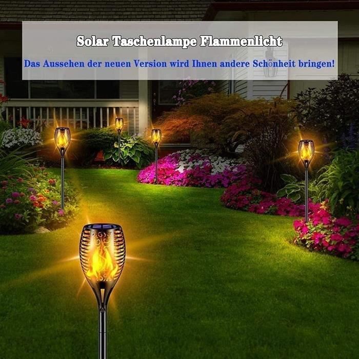Lampes solaires extérieures, 2 Pack 213 Led Éclairage de sécurité