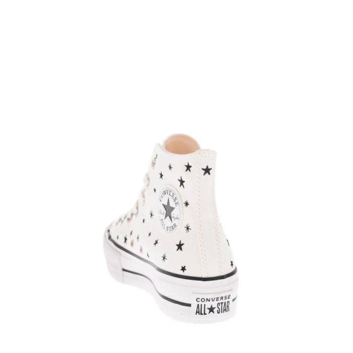 CONVERSE FEMME A03724C BLANC AUTRES MAT RIAUX BASKETS MONTANTES