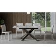 Table extensible - Ganty White - 90x120-180cm - cuisine salle à manger - blanc-3