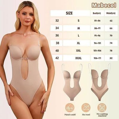 Lingerie Contrôle Ventre Body Shaper Soutien-Gorge Femme Dos Nu
