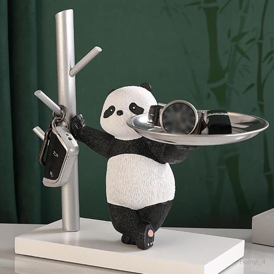 Résine Panda Statue Bureau Support de Téléphone Support Support