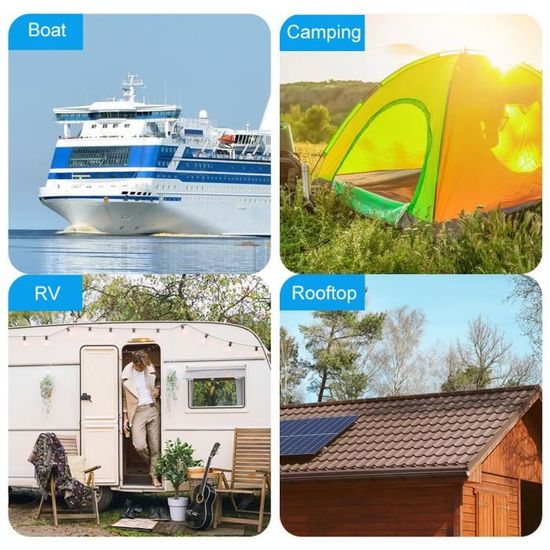 Câble de connexion 5m 4mm² & Offgridtec Passe-toit 2 entrées pour  camping-car,caravane et bateau Passe-câble en ABS[31] - Cdiscount Bricolage