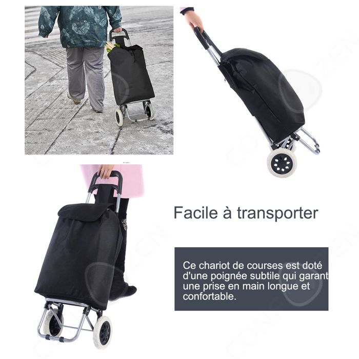 Chariot De Courses - Chariot à Main Pratique Avec Roues | Chariot De