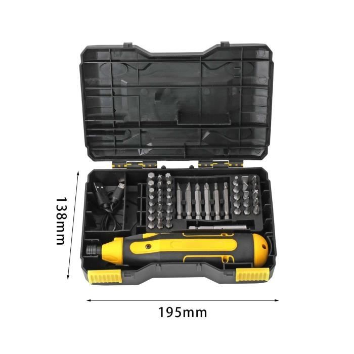 44x Kit de tournevis électrique outils de réparation manuels