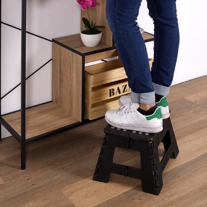 Marchepied Pliable En Polypropylène – Léger, Compact Pour La Maison Et Les Voyages | Couleurs Beige Ou Vert - 10