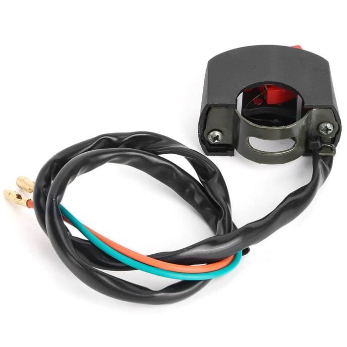 Interrupteur Guidon Moto 7/8 Pouces - Universel, Phare, Antibrouillard, Frein, Design LED