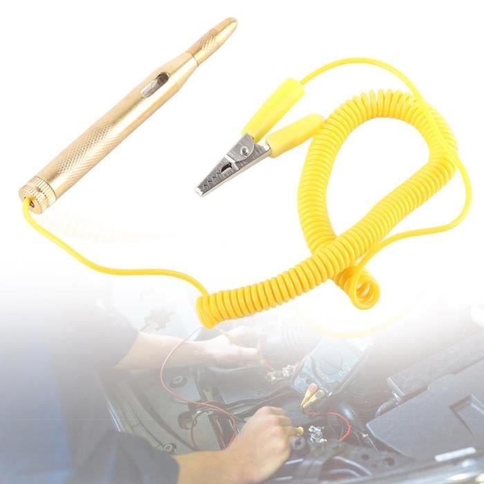 Stylo Testeur De Circuit Voiture 6V/12V/24V – Avec Sonde, Lumineux, Pour Vérifier Fusibles Et Continuité