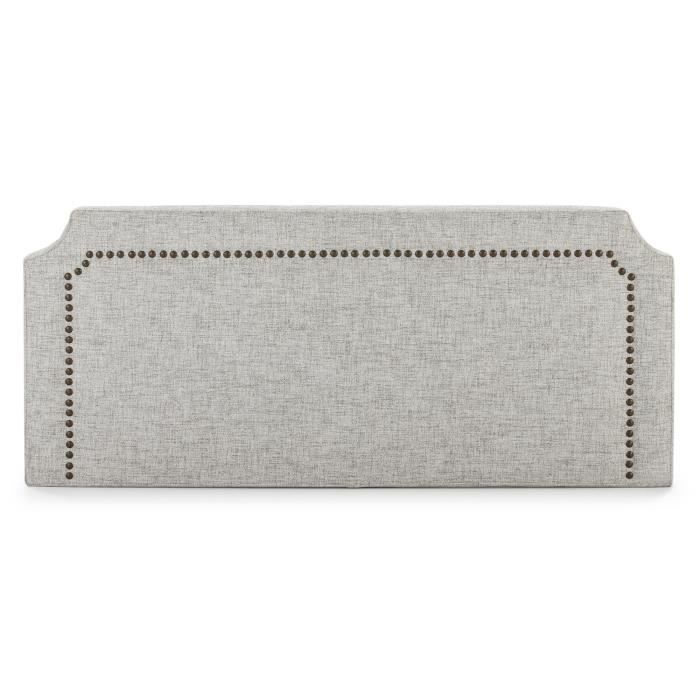 Tête De Lit Leonor Capitonnée Moutarde - 160x60cm, Clous Marron, Fabriqué En Espagne