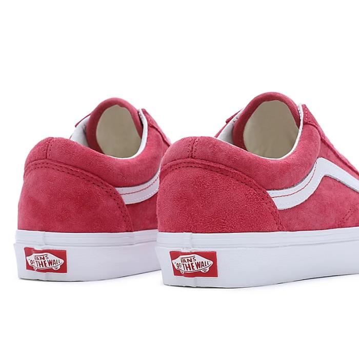 Vans old skool daim rouge cheap