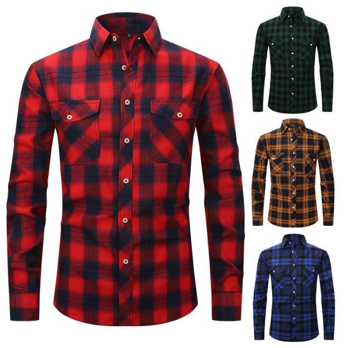 Chemise Flanelle Levi's Homme - Taille M - Carreaux Noir Et Blanc - Occasion Bon état