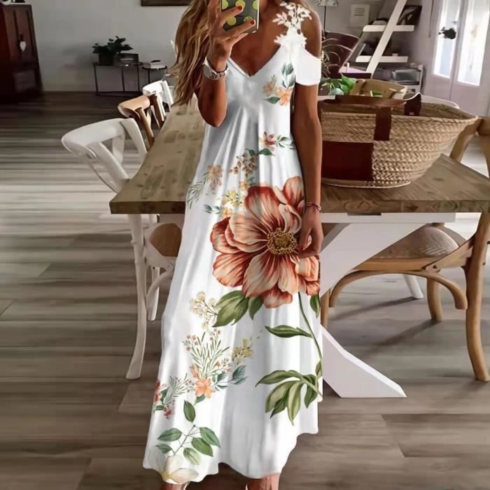 Robe longue a bretelles Spaghetti pour femmes FRUOSty Style3 Cdiscount Pret a Porter