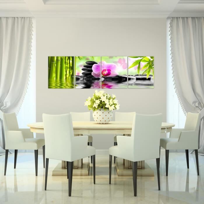 Runa Art Feng Shui Pietre Murali Tela Non Tessuta 5 Pezzi Zen Beige Marrone Camera Da Letto Corridoio 501953b
